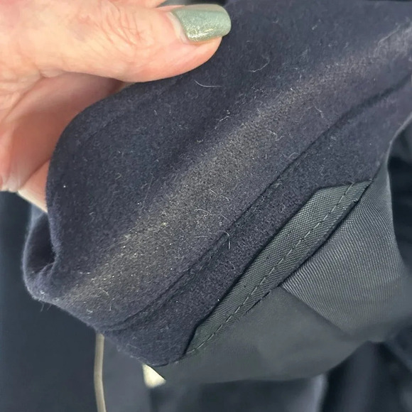 J. G. Hook Men's Vintage Navy Blue Wool Blazer Gold Buttons 44 R - Picture 3 of 9